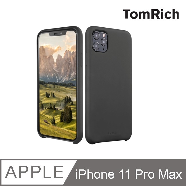 TomRich iPhone 11 Pro Max 液態矽膠防摔保護殼 (6.5吋黑)