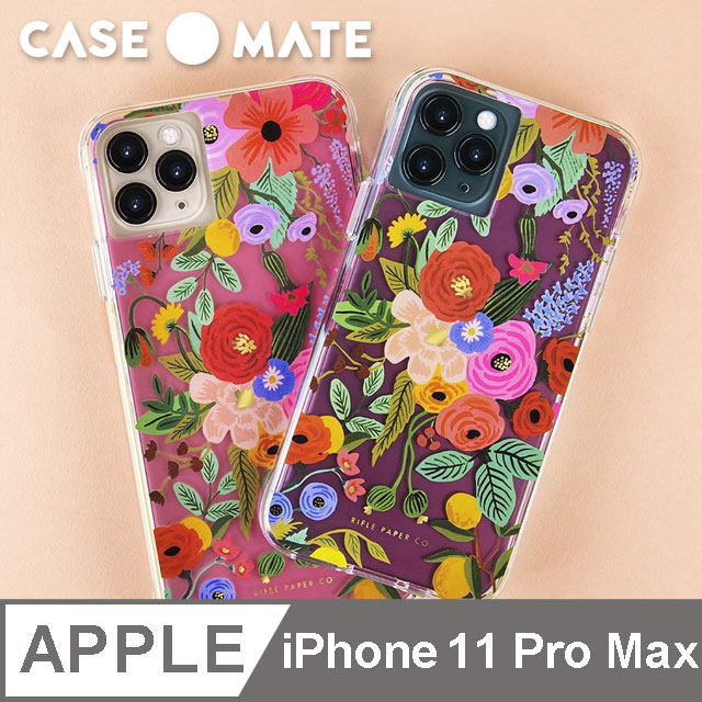 美國 Case●Mate x Rifle Paper Co. 限量聯名款 iPhone 11 Pro Max 防摔手機保護殼 - 花園派對 紅