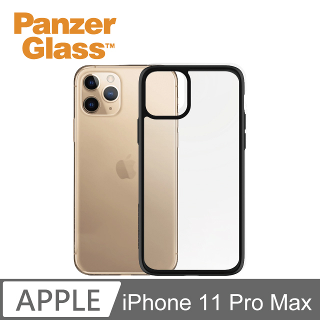 PG iPhone 11 Pro Max 耐衝擊強化輕薄漾玻黑框防摔殼