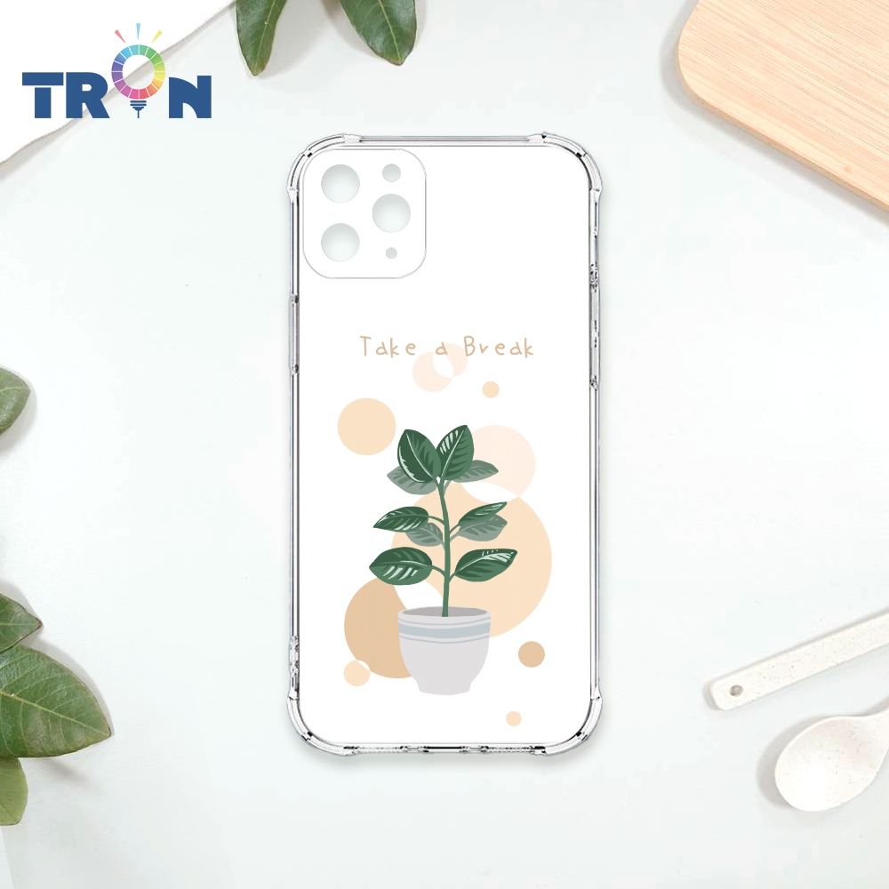 TRON IPhone 11 PRO MAX 清新文青風格盆栽 四角防摔殼 手機殼