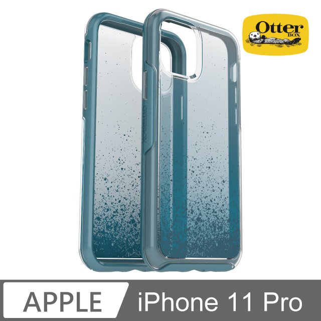 OB iPhone 11 Pro Symmetry炫彩透明保護殼-透藍