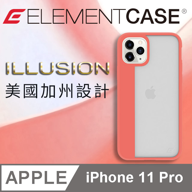 美國 Element Case iPhone 11 Pro Illusion 輕薄幻影軍規殼 - 珊瑚橘