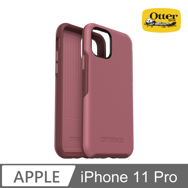 OB iPhone 11 Pro Symmetry炫彩幾何保護殼-玫瑰粉紅