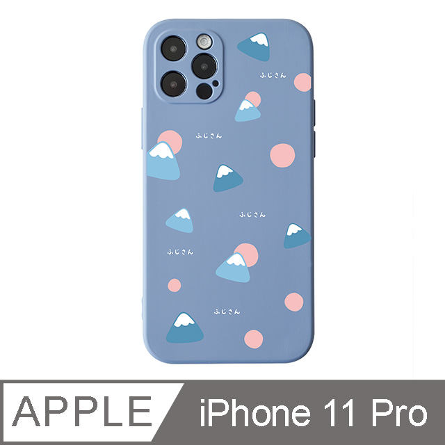 iPhone 11 Pro 5.8吋 Fujisan富士山經典亂花全包抗汙iPhone手機殼