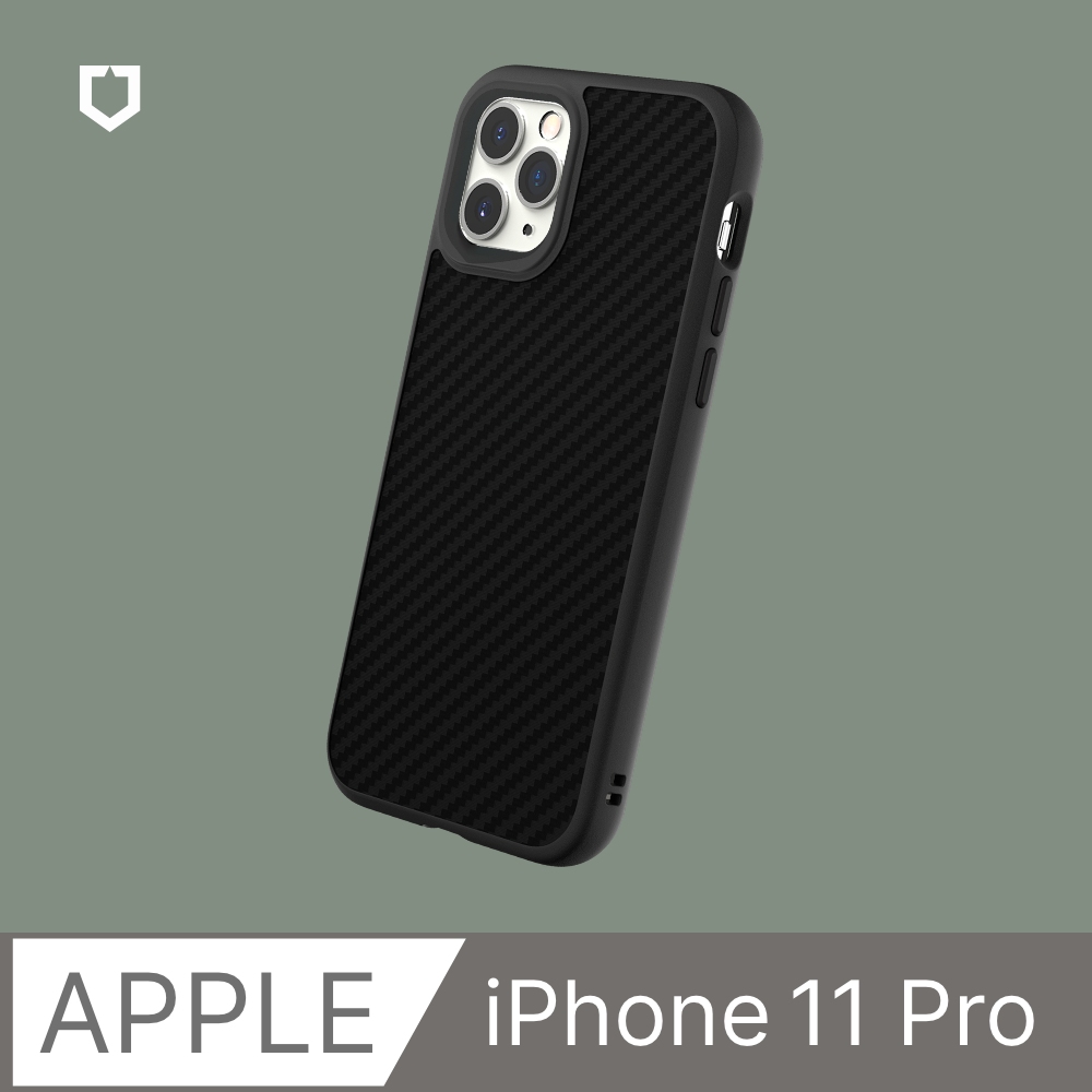 【犀牛盾】iPhone 11 Pro (5.8吋) SolidSuit 防摔背蓋手機保護殼-碳纖維紋路