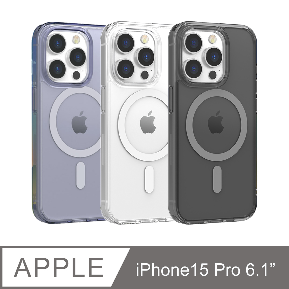 JTLEGEND iPhone 15 Pro (6.1吋Pro) 雙料磁吸減震保護殼