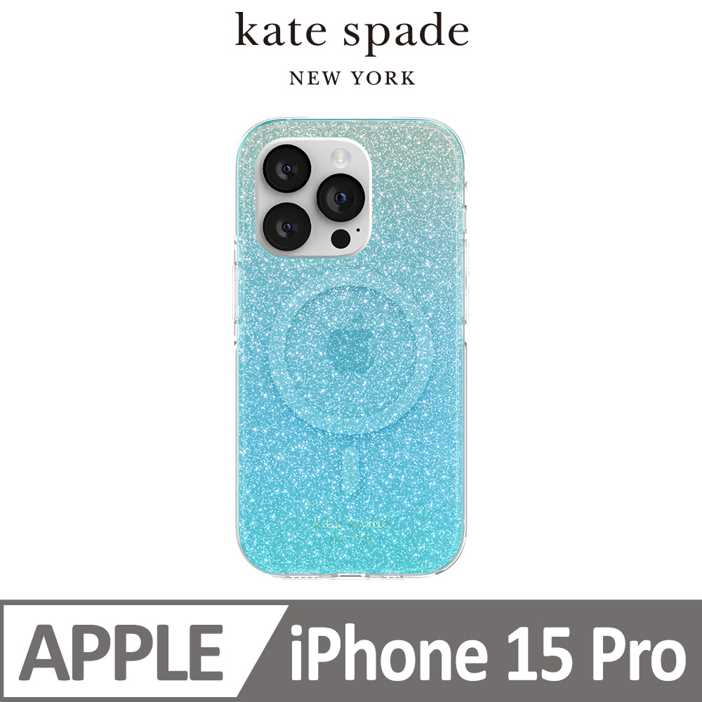 【kate spade】iPhone 15 Pro MagSafe 精品手機殼 夏日晴空