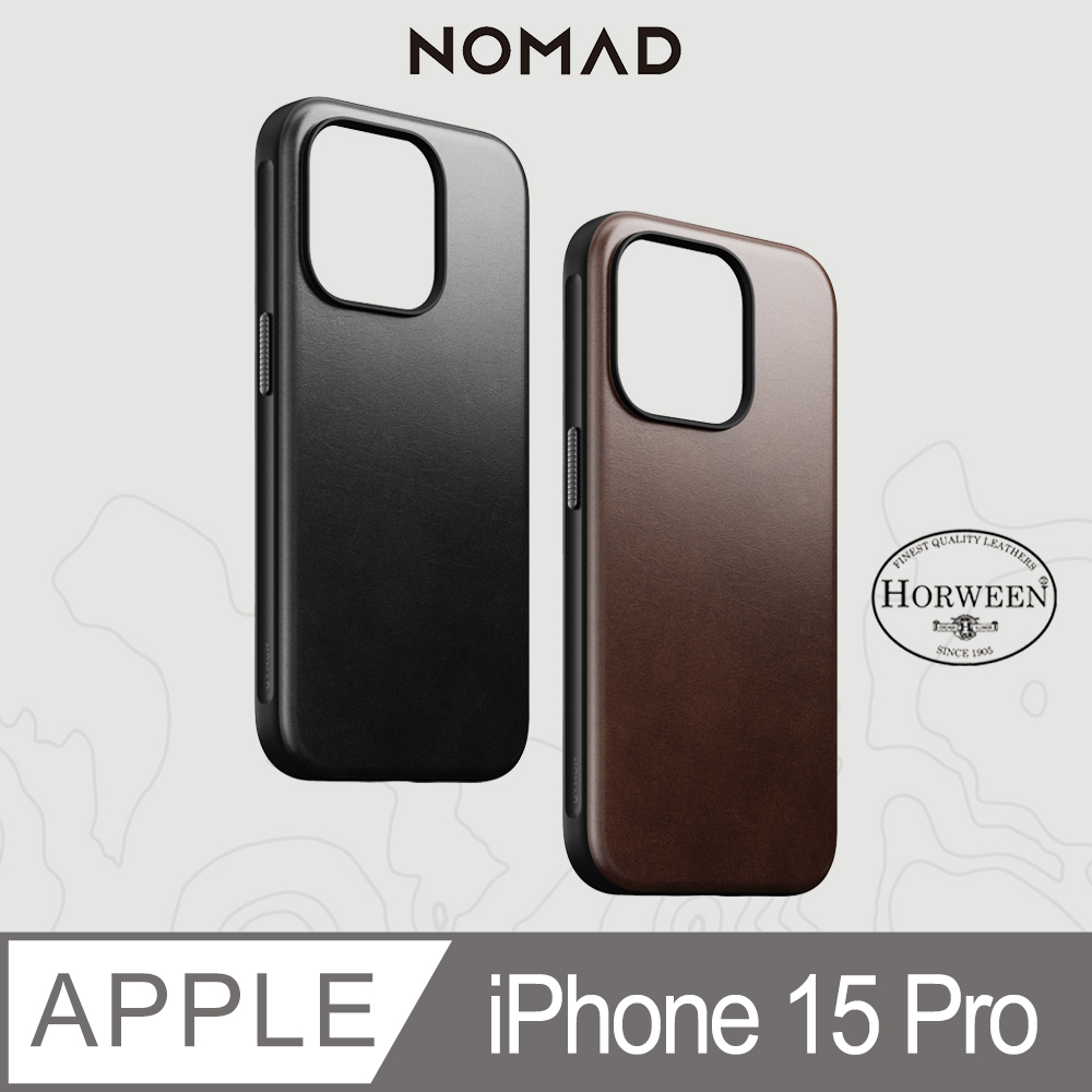 美國NOMAD 精選Horween皮革保護殼-iPhone 15 Pro (6.1)