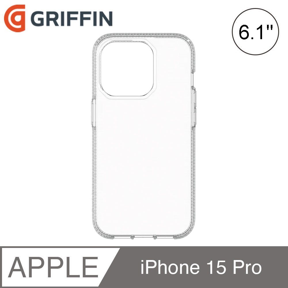 Griffin Survivor Clear iPhone 15 Pro 6.1吋 透明軍規防摔殼
