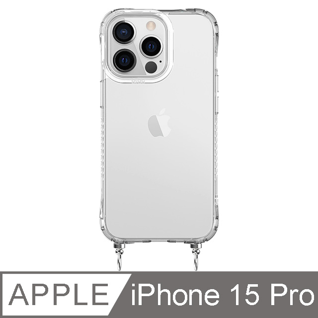 【TOYSELECT】iPhone 15 Pro BLAC Glacier冰川抗黃軍規防摔繩掛殼