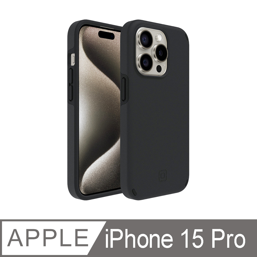Incipio iPhone 15 Pro MagSafe 磁吸款 Duo 兩件式防摔保護殼 - 黑色