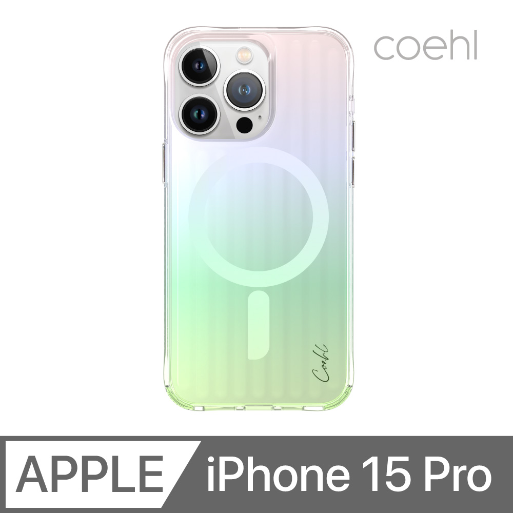 UNIQ COEHL Linear 質感磁吸防摔手機殼 漸彩 iPhone 15 Pro (附拭鏡布)