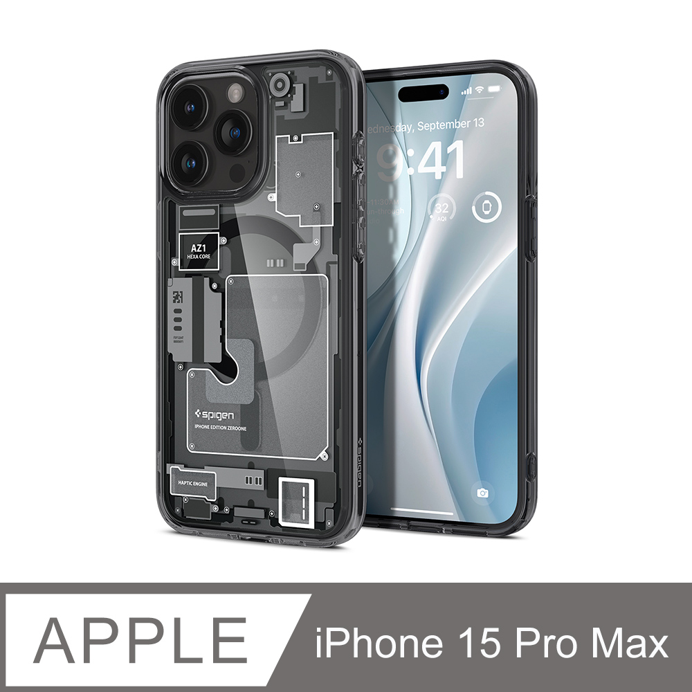 Spigen iPhone 15 Pro Max Ultra Hybrid MagFit-磁吸防摔保護殼(透視結構)