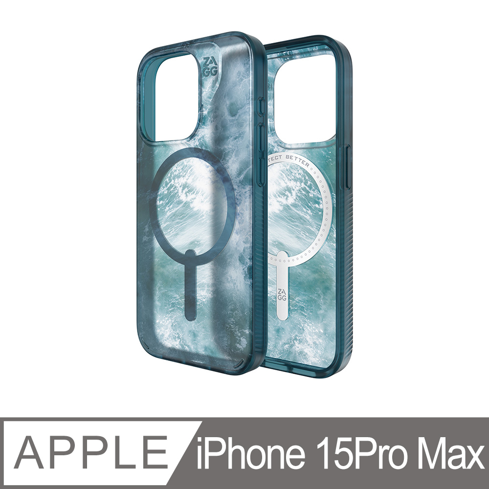 ZAGG iPhone 15 Pro Max 米蘭海洋磁吸款-石墨烯保護殼