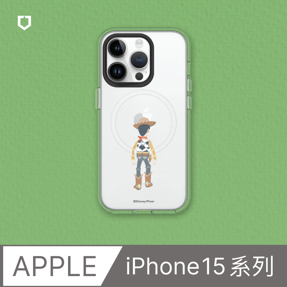 【犀牛盾】iPhone 15系列Clear(MagSafe 兼容)透明防摔手機殼｜玩具總動員系列-Bye 胡迪