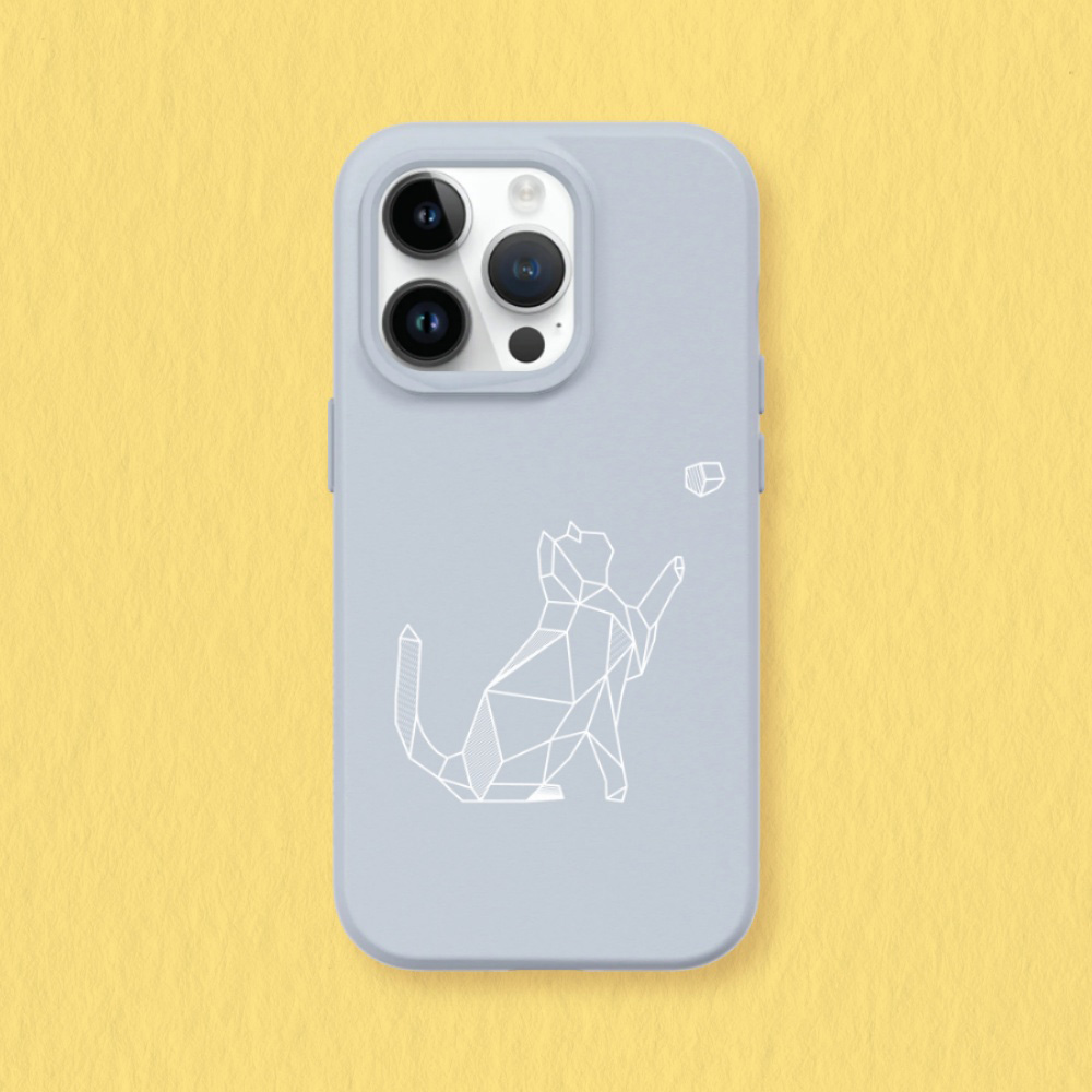 【犀牛盾】iPhone 15系列SolidSuit防摔背蓋手機殼｜獨家設計-幾何-動物系列/球與貓(多色可選)