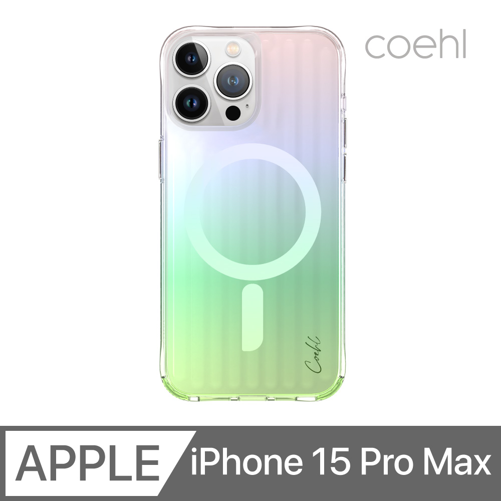 UNIQ COEHL Linear 質感磁吸防摔手機殼 漸彩 iPhone 15 Pro Max (附拭鏡布)