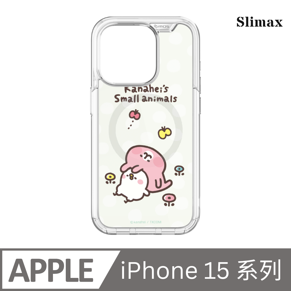 Slimax 卡娜赫拉的小動物 綠意 x imos 磁吸殼 膜料包膜獨家款 iPhone 15/Plus/Pro/Pro Max (KA-002)