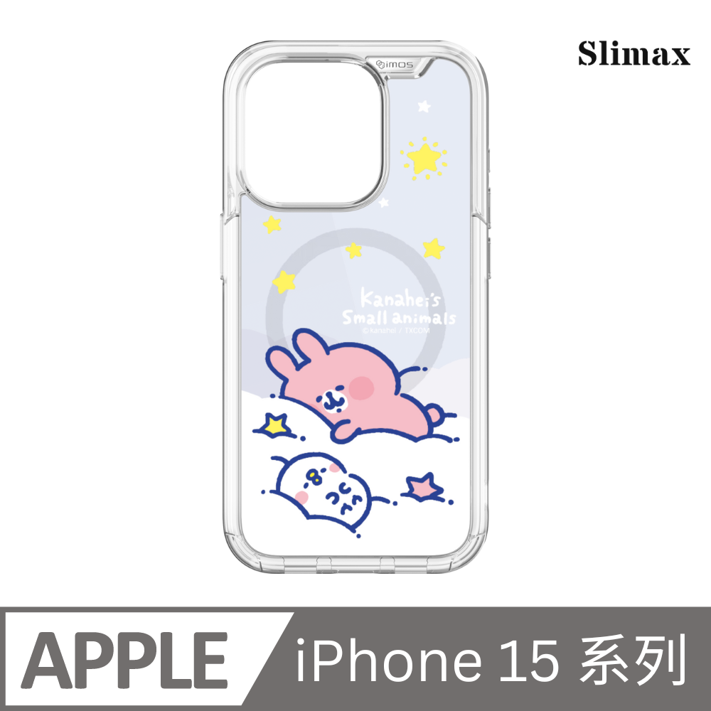Slimax 卡娜赫拉的小動物 軟綿綿 x imos 磁吸殼 膜料包膜獨家款 iPhone 15/Plus/Pro/Pro Max (KA-013)