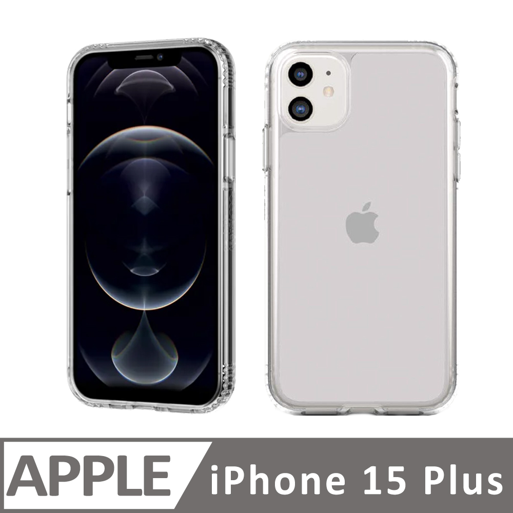 【Tech21】Apple iPhone 15 Plus 6.7吋 EvoClear 抗菌透明防摔保護殼