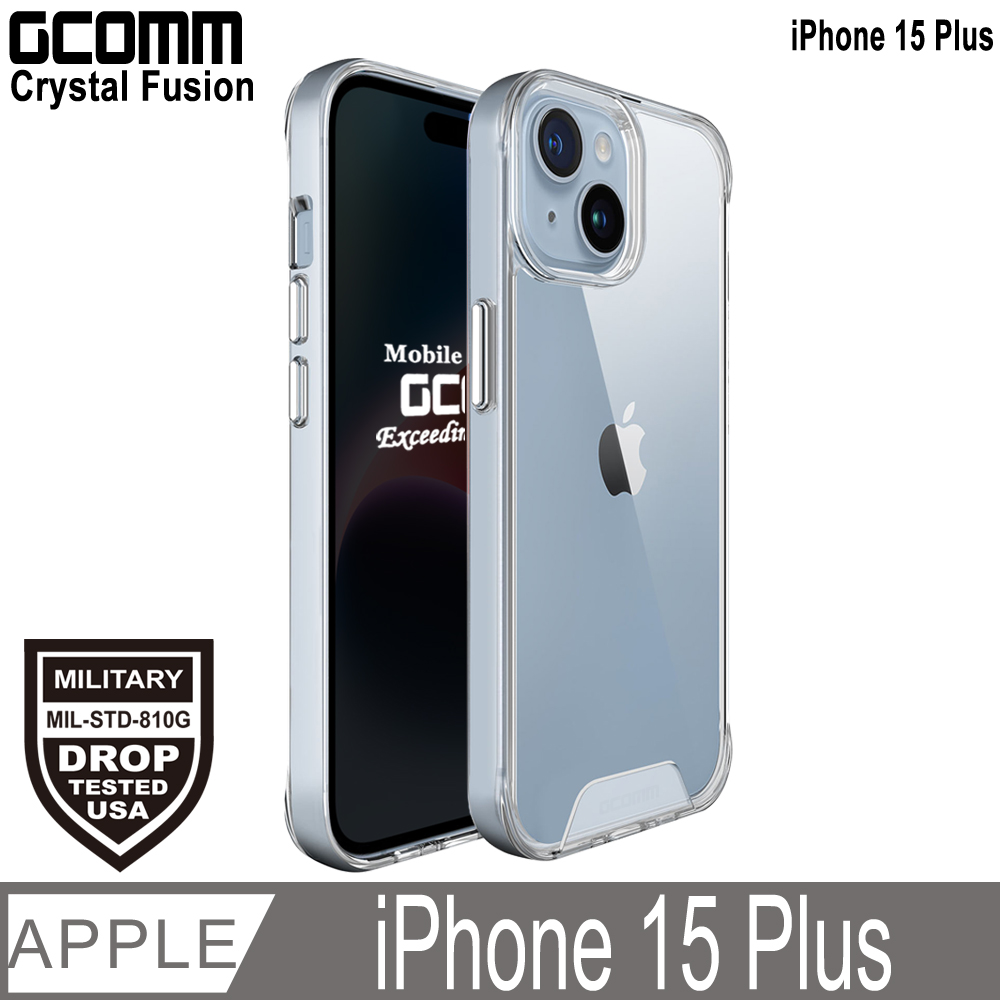 GCOMM Crystal Fusion 透明軍規防摔殼 iPhone 15 Plus