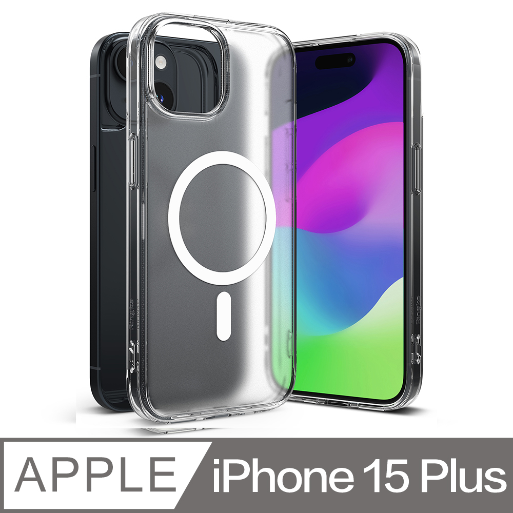 Rearth Apple iPhone 15 Plus (Ringke Magnetic) 磁吸式保護殼(霧透)