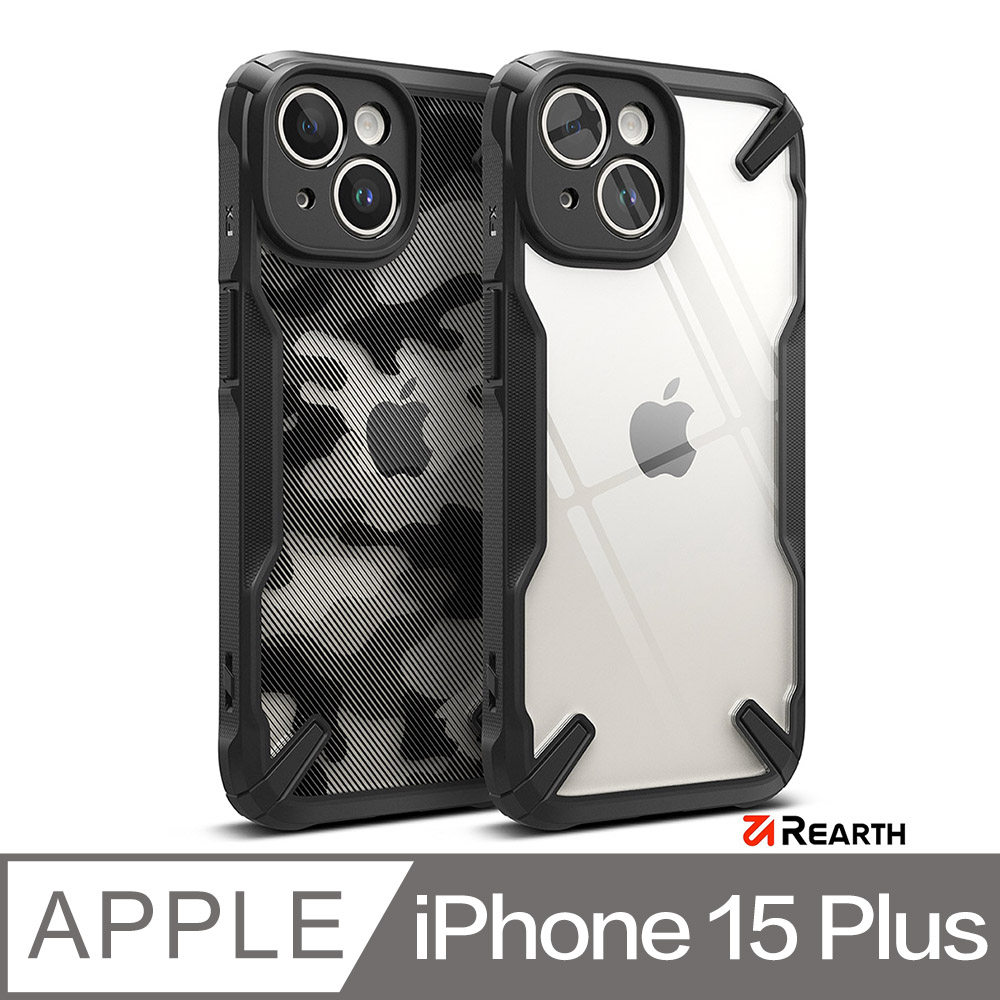 Rearth Apple iPhone 15 Plus (Ringke Fusion X) 抗震保護殼
