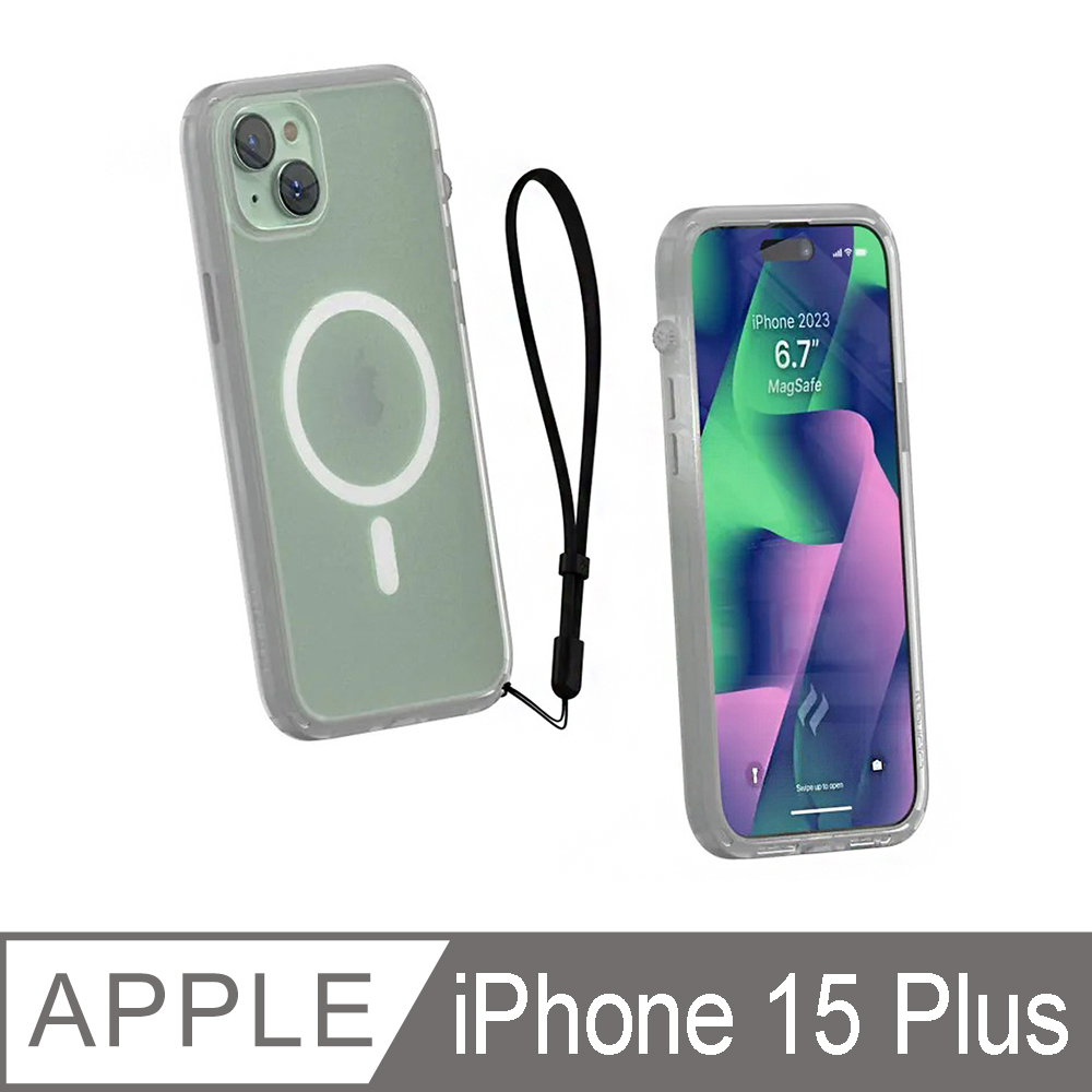 CATALYST iPhone15 Plus (6.7吋) MagSafe防摔耐衝擊保護殼●霧透