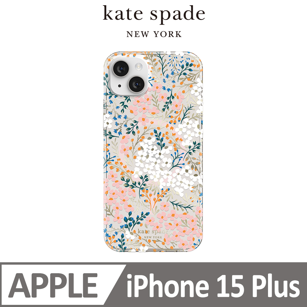【kate spade】iPhone 15 Plus MagSafe 精品手機殼 秘密花園