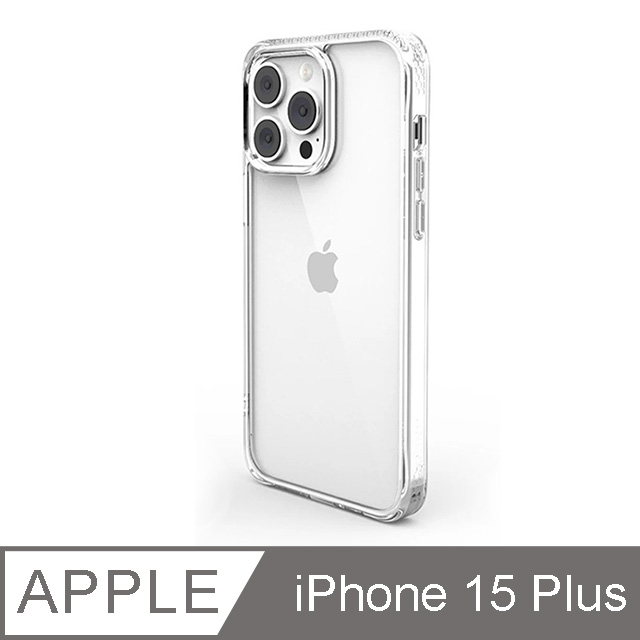 OVERDIGI iPhone 15 Plus 蜂巢晶格雙料軍規防摔透明殼