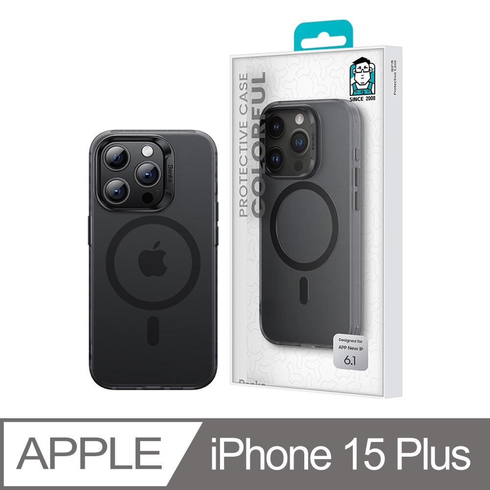 【Benks】iPhone 15 Plus (6.7) 輕砂系列膚感保護殼 MagSafe磁吸 升級防摔磨砂 手機保護套