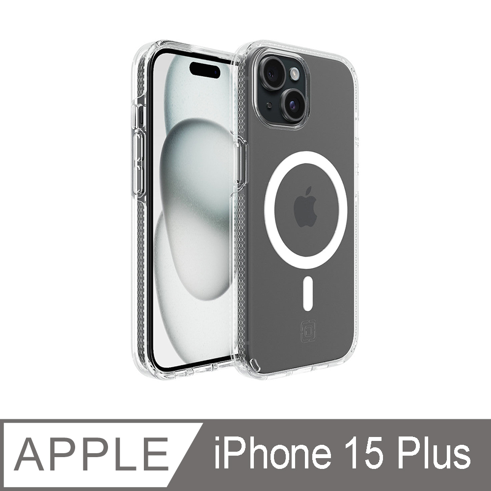 Incipio iPhone 15 Plus MagSafe 磁吸款 Duo 兩件式防摔保護殼 - 透明