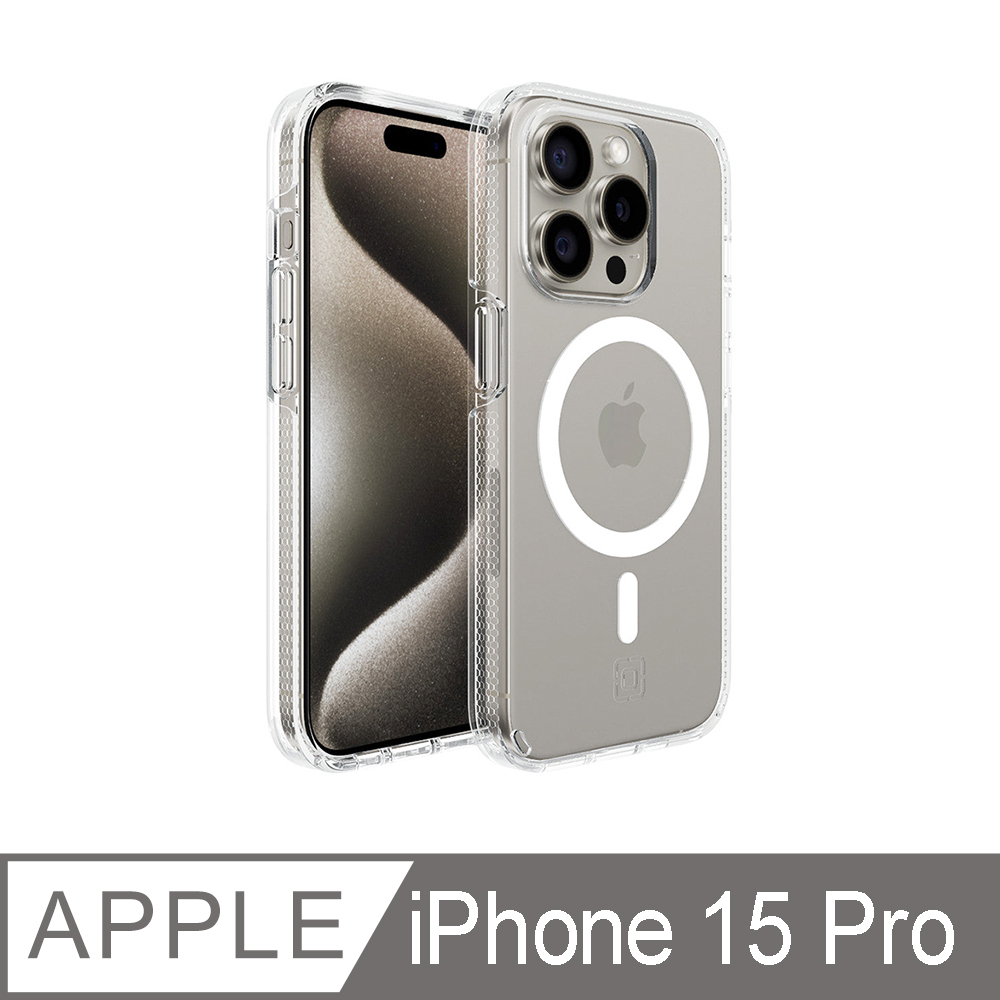 Incipio iPhone 15 Pro MagSafe 磁吸款 Duo 兩件式防摔保護殼 - 透明