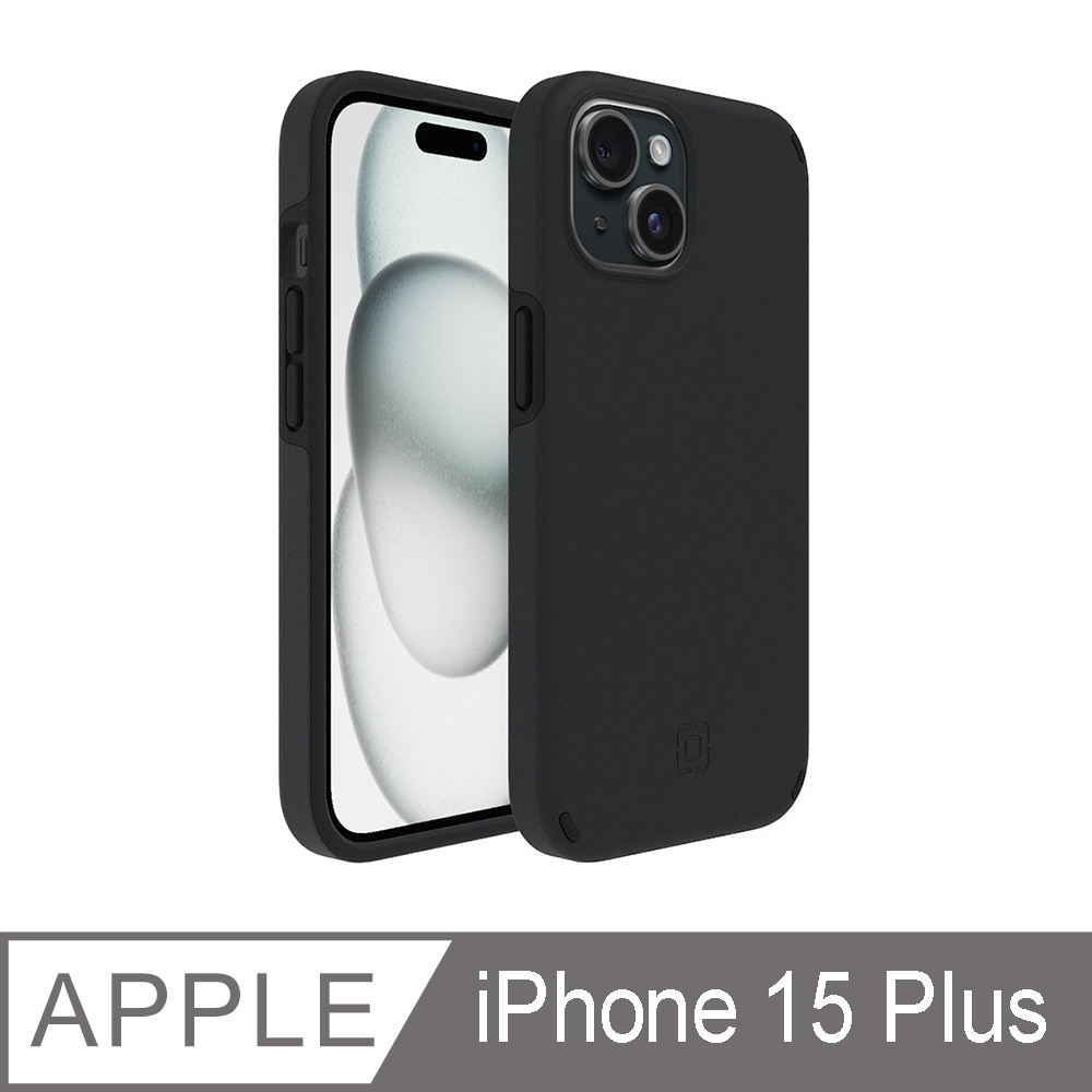 Incipio iPhone 15 Plus Duo 兩件式防摔保護殼 - 黑色
