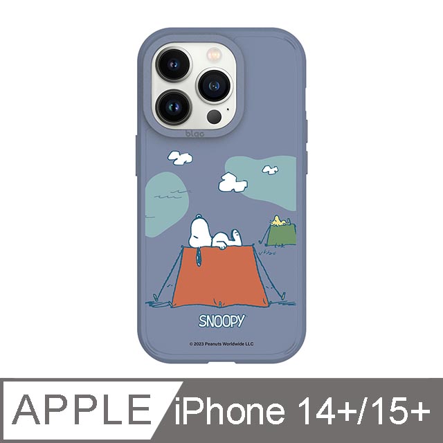 iPhone 14 Plus/15 Plus 6.7吋 SNOOPY史努比 睡帳篷峽谷強悍MagSafe iPhone手機殼