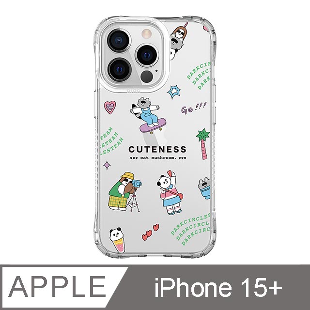 iPhone 15 Plus 6.7吋 食菇cuteness抗黃防摔iPhone手機殼