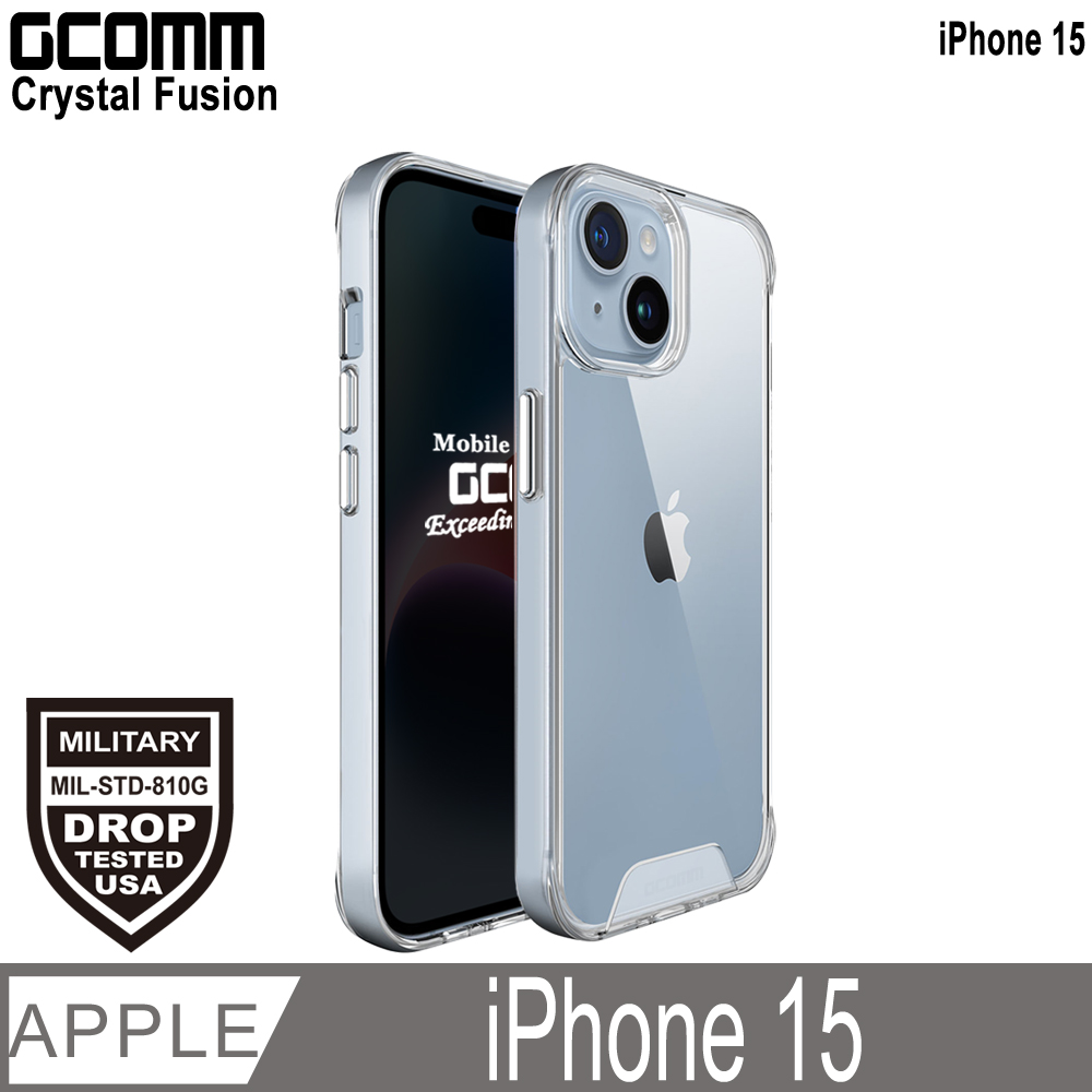 GCOMM Crystal Fusion 透明軍規防摔殼 iPhone 15