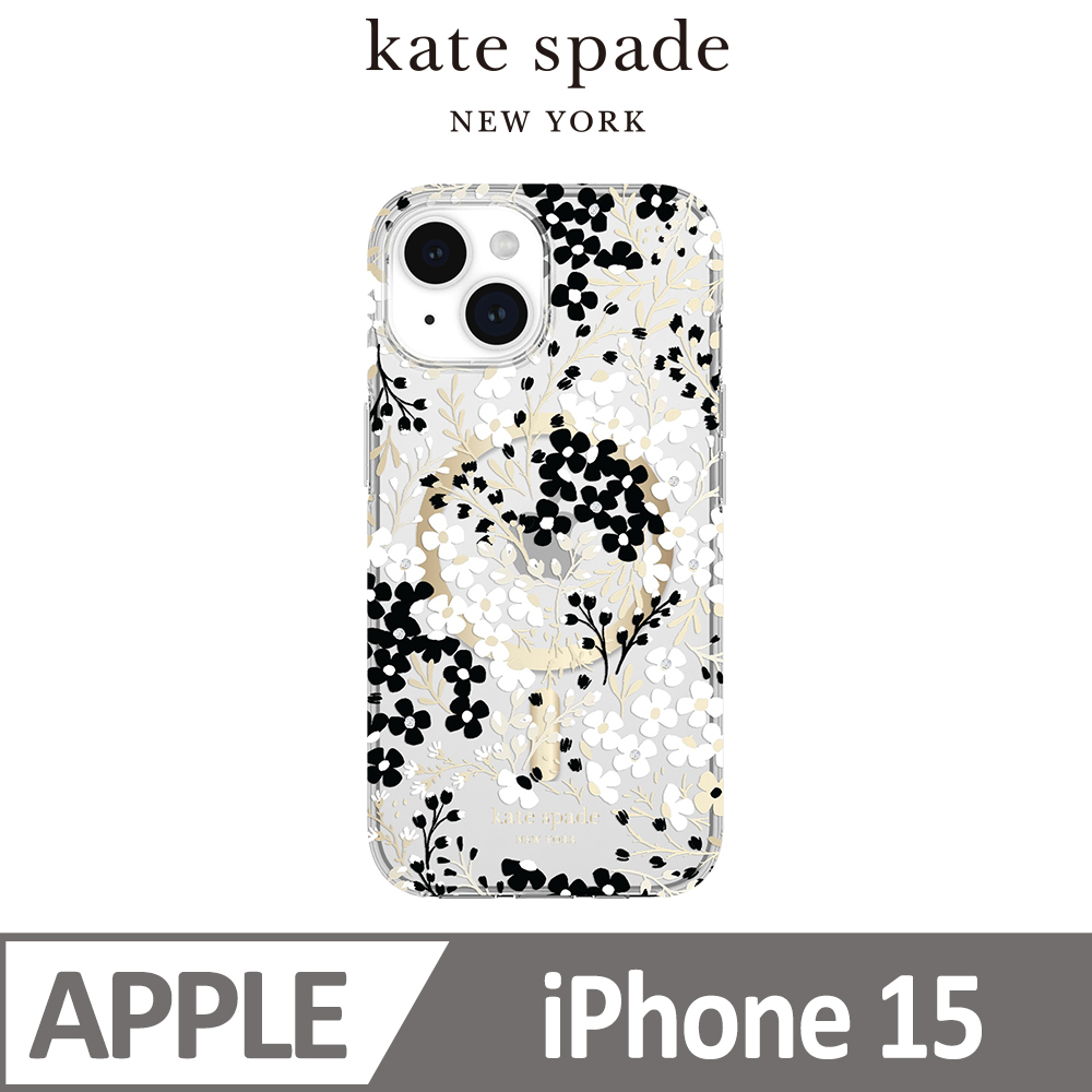 【kate spade】iPhone 15 MagSafe 精品手機殼 神秘叢林