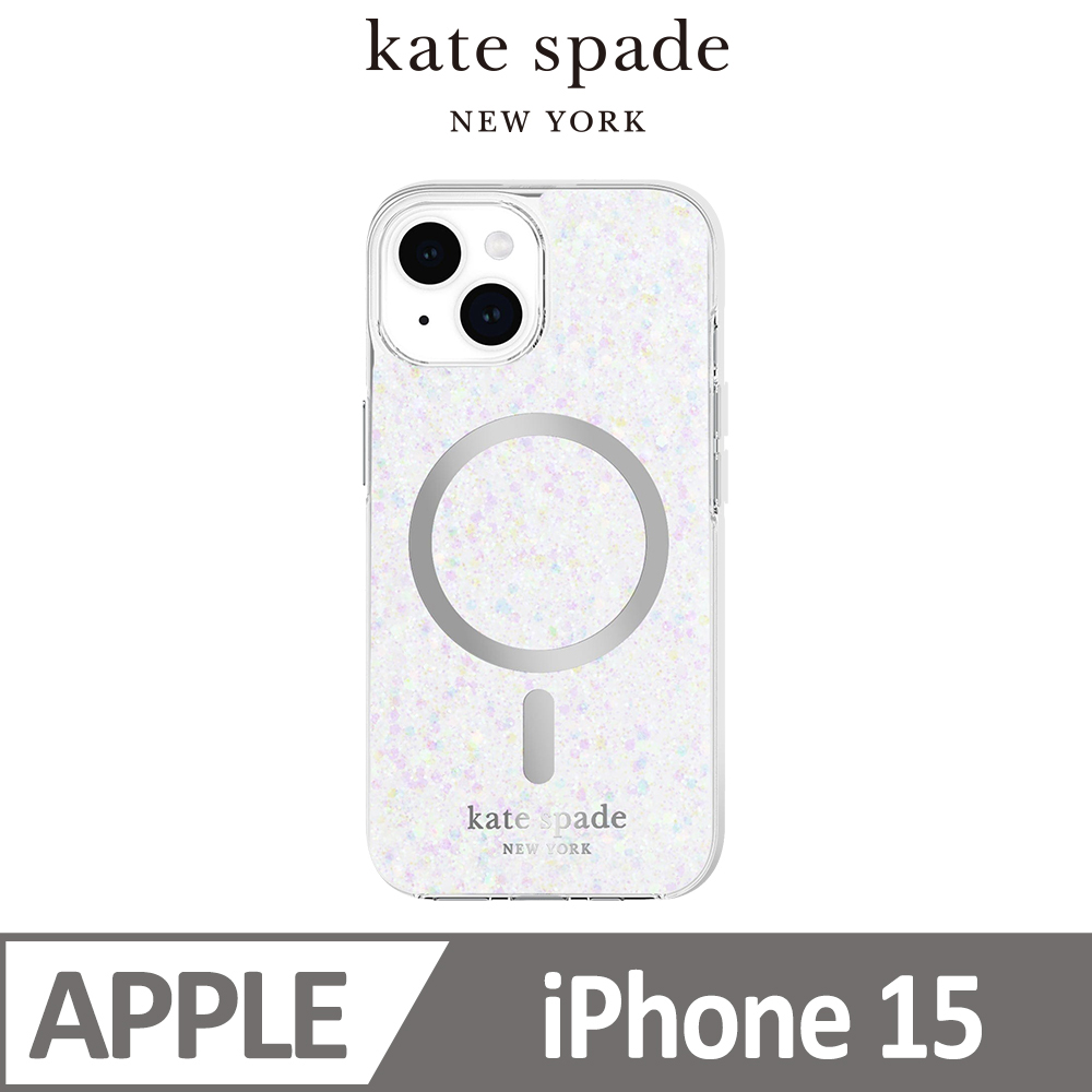 【kate spade】iPhone 15 MagSafe 精品手機殼 銀河星鑽