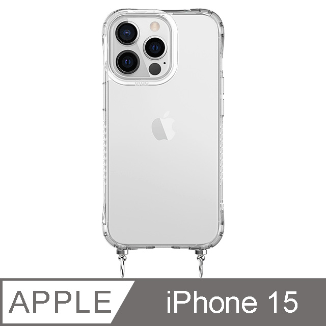 【TOYSELECT】iPhone 15 BLAC Glacier冰川抗黃軍規防摔繩掛殼