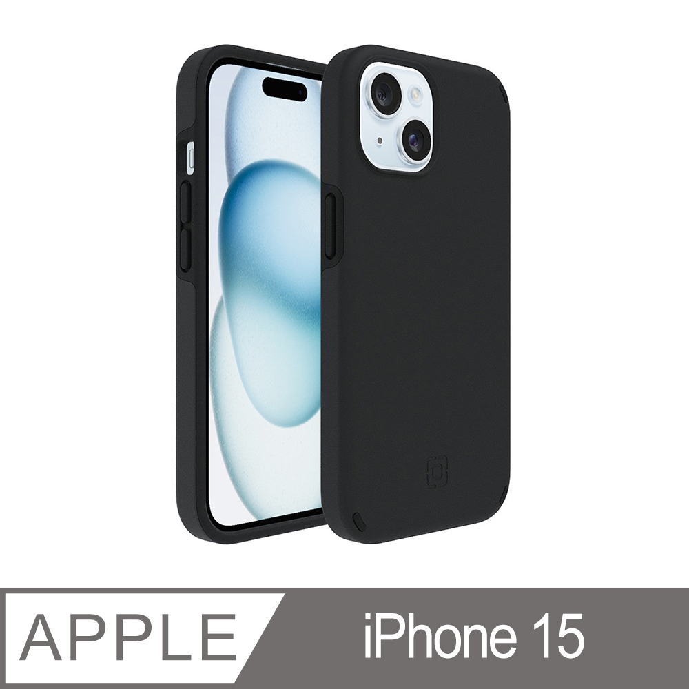 Incipio iPhone 15 MagSafe 磁吸款 Duo 兩件式防摔保護殼 - 黑色