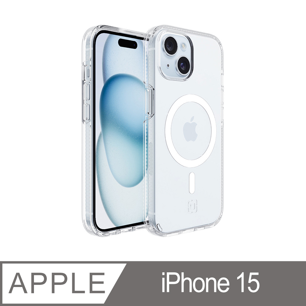 Incipio iPhone 15 MagSafe 磁吸款 Duo 兩件式防摔保護殼 - 透明