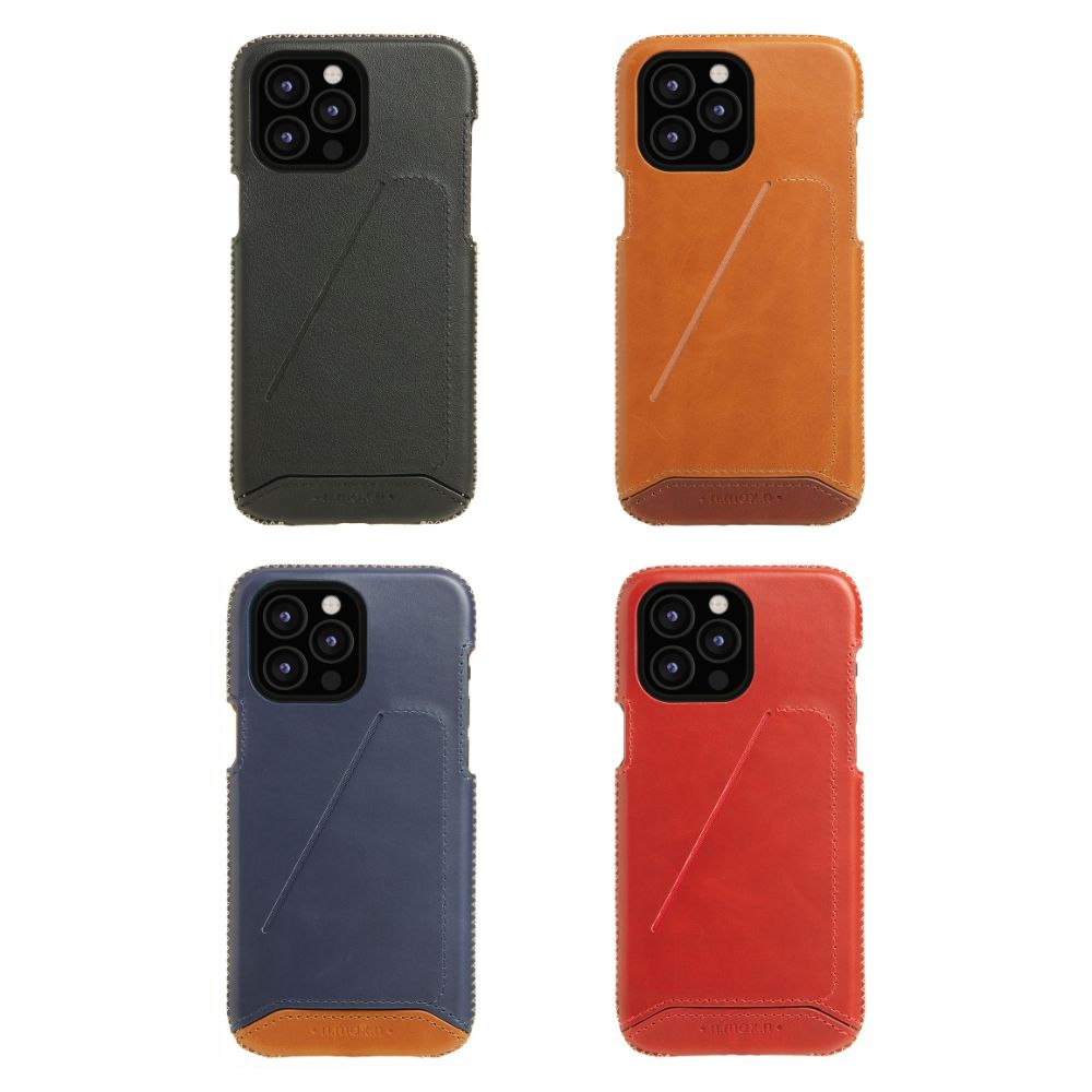 【n max n】iPhone15 經典系列 - 全包覆手機皮革套 - 四色任選