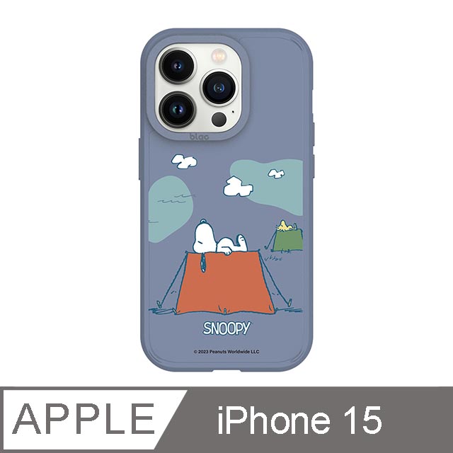 iPhone 15 6.1吋 SNOOPY史努比 睡帳篷峽谷強悍MagSafe iPhone手機殼
