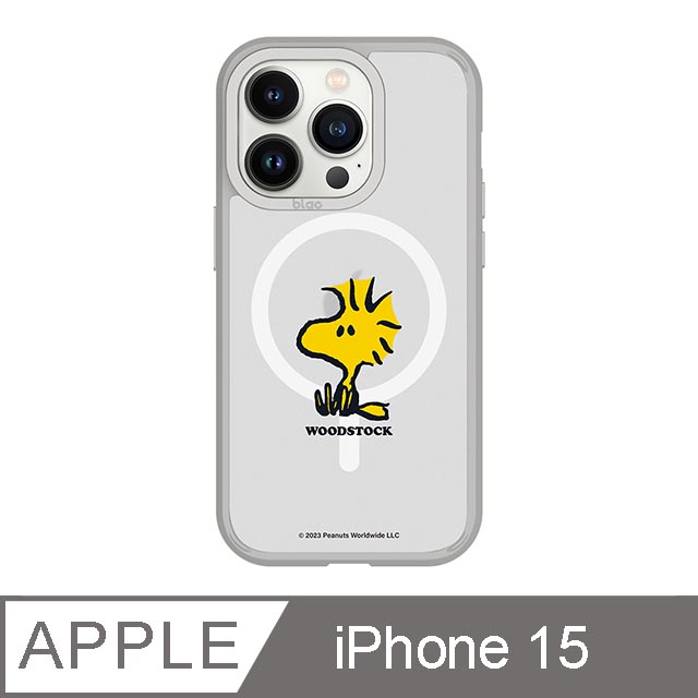 iPhone 15 6.1吋 SNOOPY史努比 經典胡士托極光霧透MagSafe iPhone手機殼