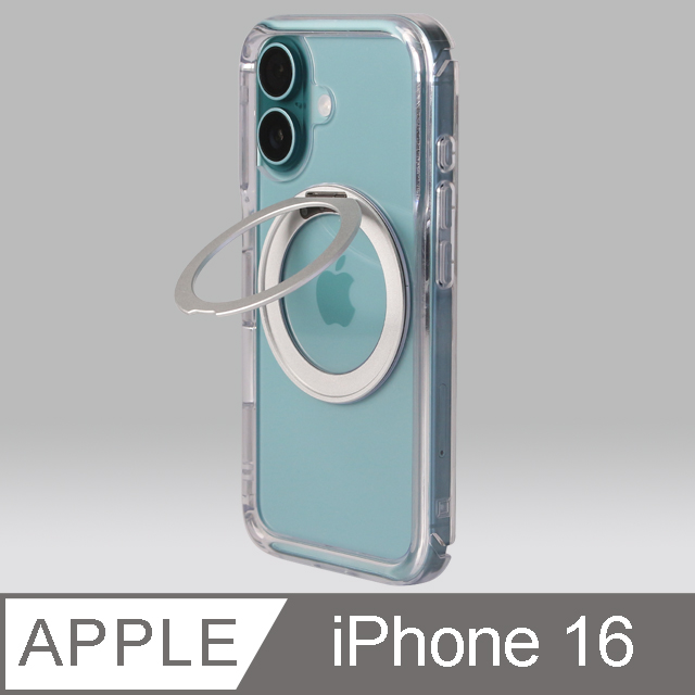 Moxbii 極空戰甲(For iPhone 16)旋轉磁吸支架 手機殼 不變黃保固 magsafe磁吸 360度旋轉