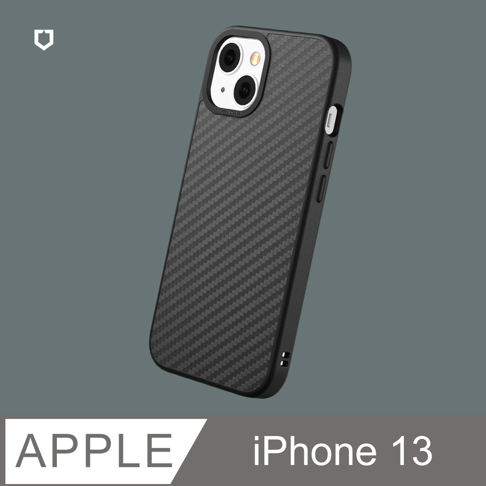 【犀牛盾】iPhone 13 (6.1吋) SolidSuit 防摔背蓋手機保護殼-碳纖維紋路
