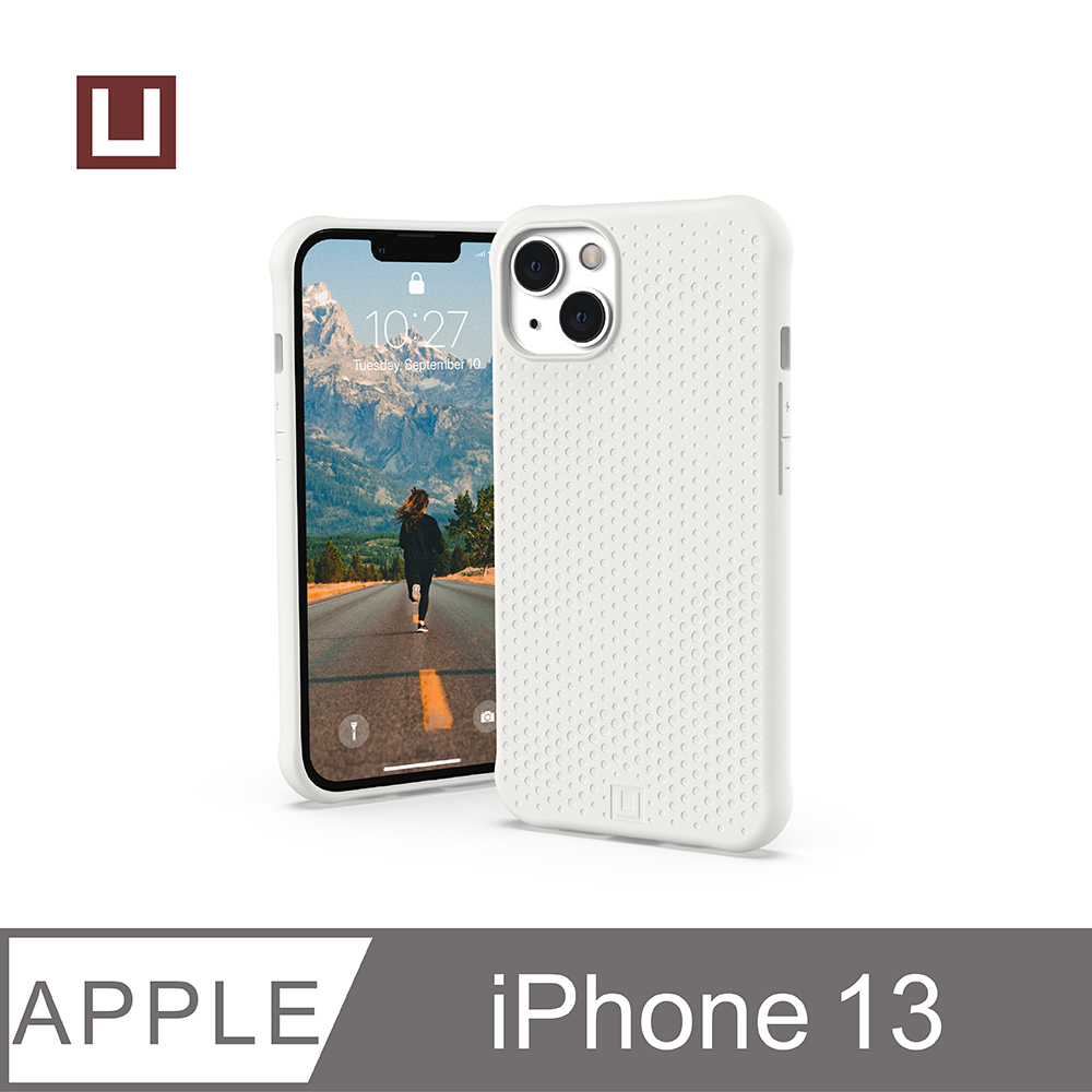 [U iPhone 13 耐衝擊矽膠保護殼-白