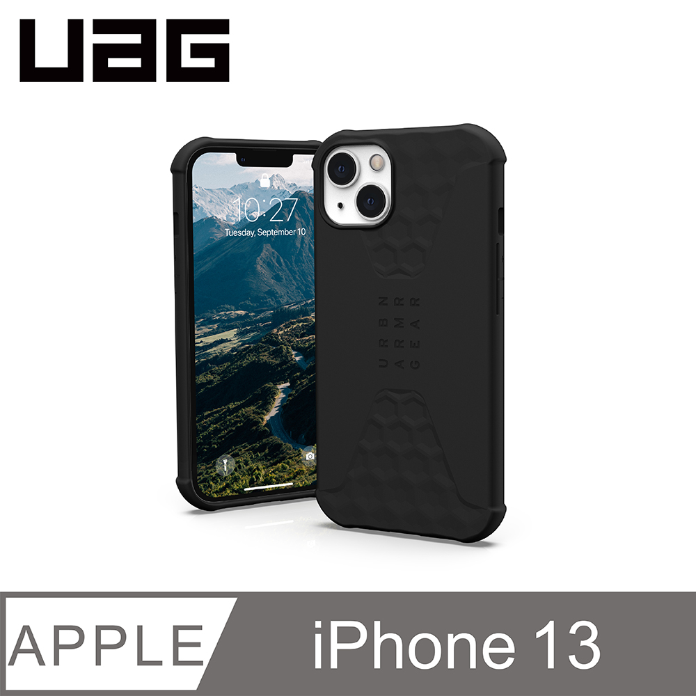 UAG iPhone 13 耐衝擊輕薄矽膠保護殼-黑