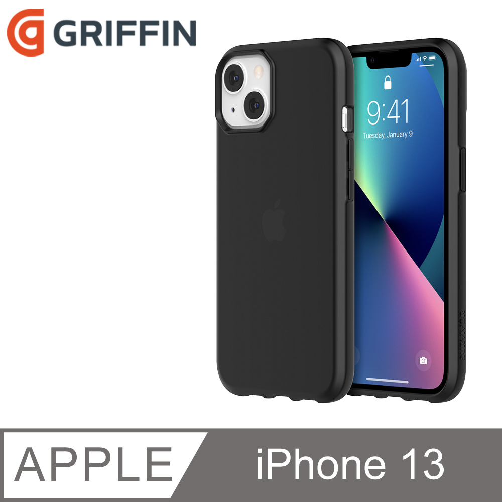 Griffin iPhone 13 (6.1吋) Survivor Clear軍規防摔殼-透黑(1.8米防摔)